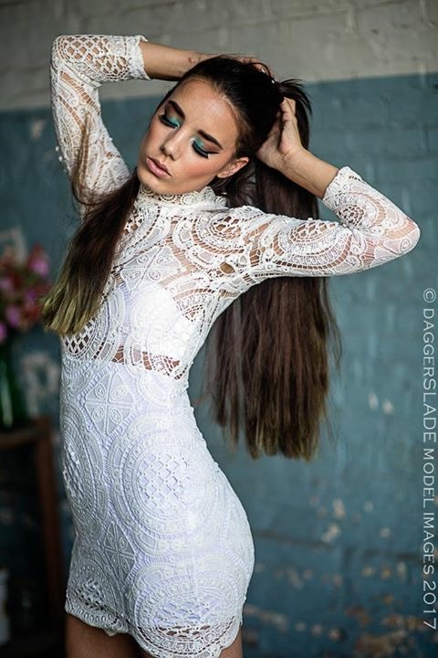 Female model photo shoot of MissKate LeafShine