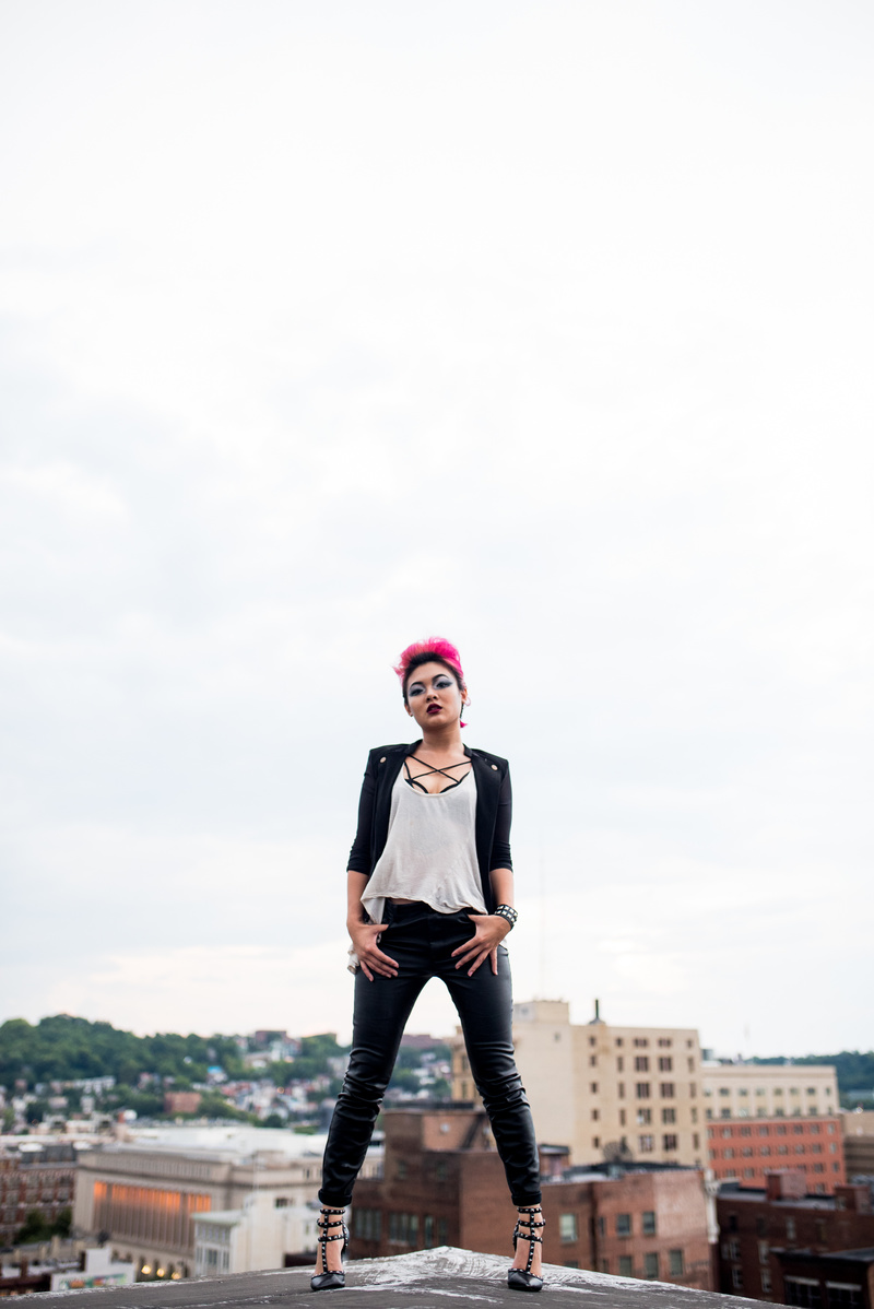 Female model photo shoot of rinncinnati in Downtown Cincinnati