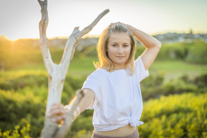 Female model photo shoot of Channah in Curl Curl Beach_Sydney