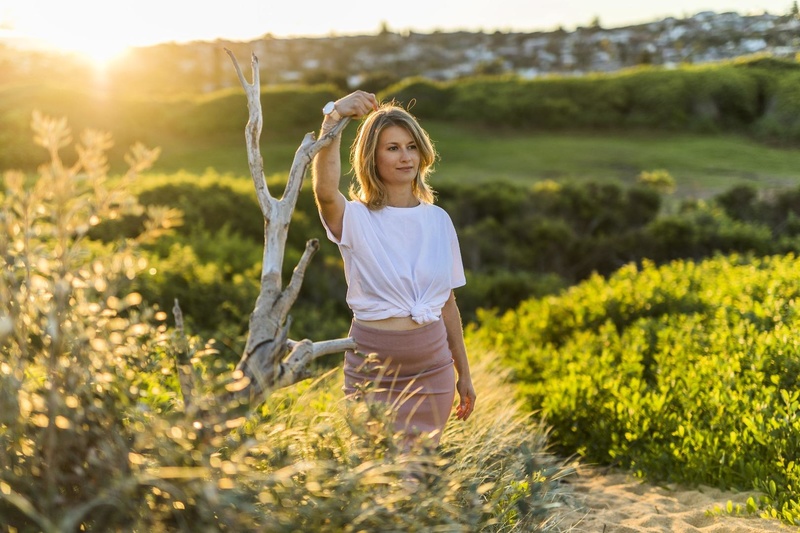 Female model photo shoot of Channah in Curl Curl Beach_Sydney
