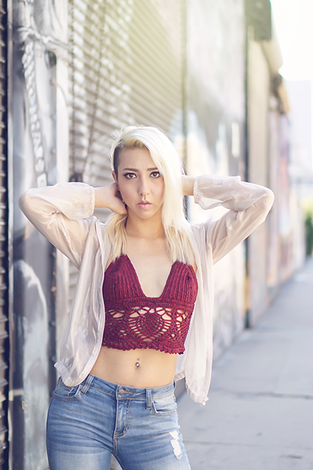 Female model photo shoot of alyburton in Downtown LA