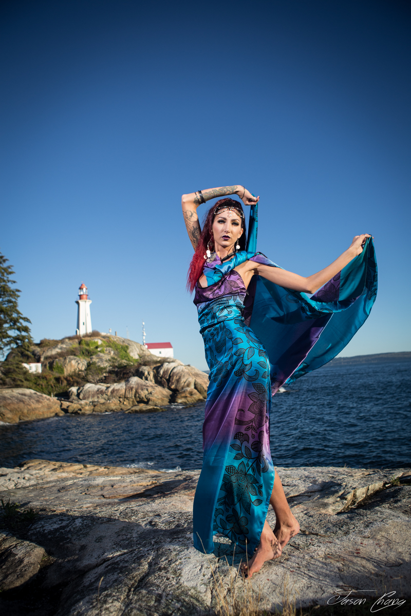 Female model photo shoot of Raynn-Beau Joy in lighthouse park