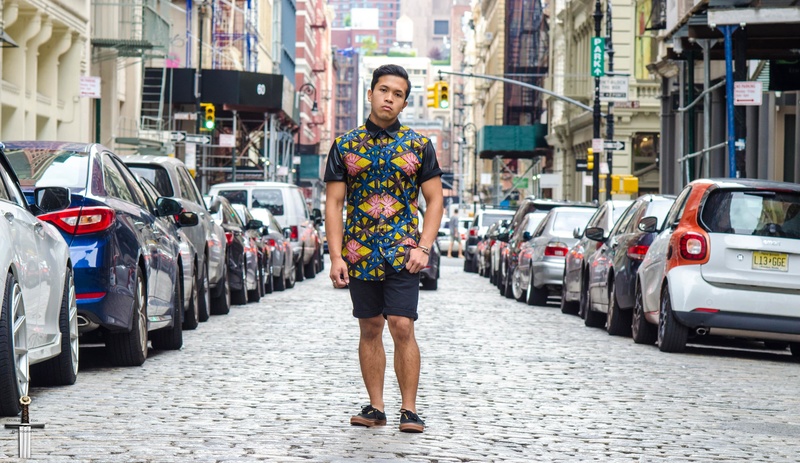 Male model photo shoot of RafaelSantos in Soho, New York, New York, clothing designed by Orangrey