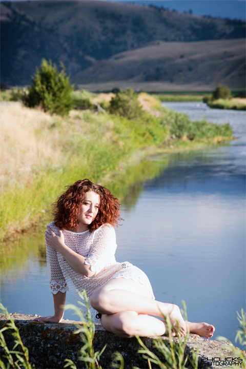 Female model photo shoot of Mallory007 by 24Clicks Photography in Madison River