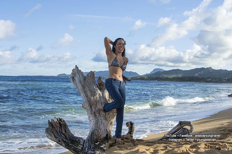 Female model photo shoot of Jessica Bikini Pro in Kauai, Hawaii