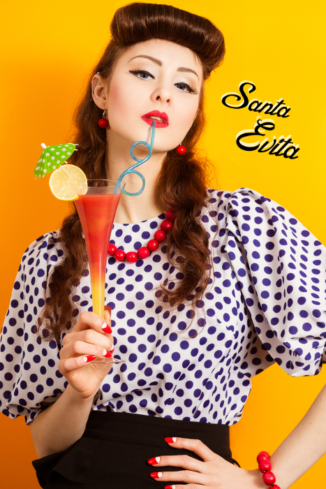Female model photo shoot of Santa Evita