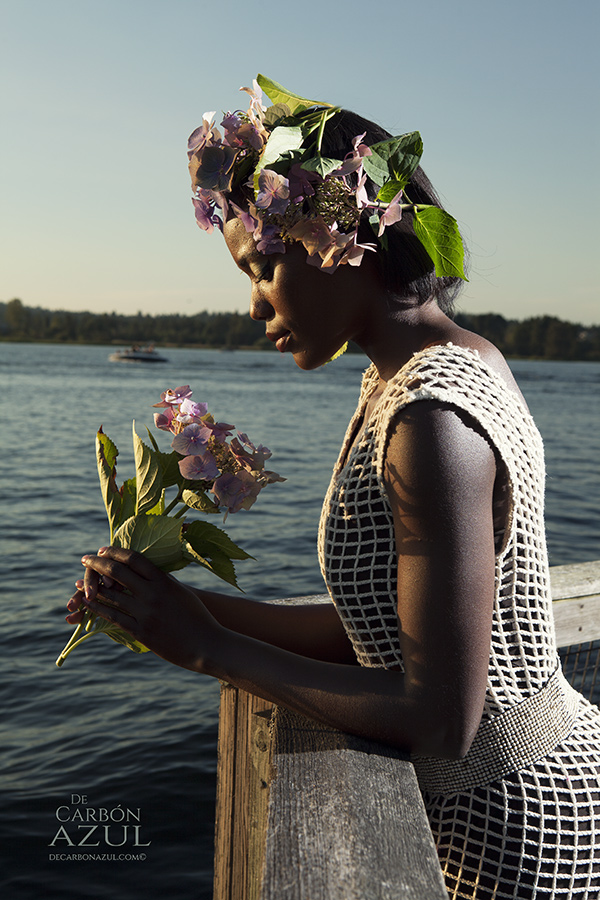 Female model photo shoot of Kimmi Designs8 in Lake Washington, Seattle, makeup by Kallipso Rose