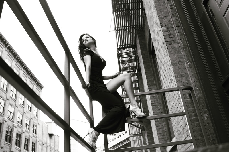Female model photo shoot of Ekaterina Sanford  in New York City