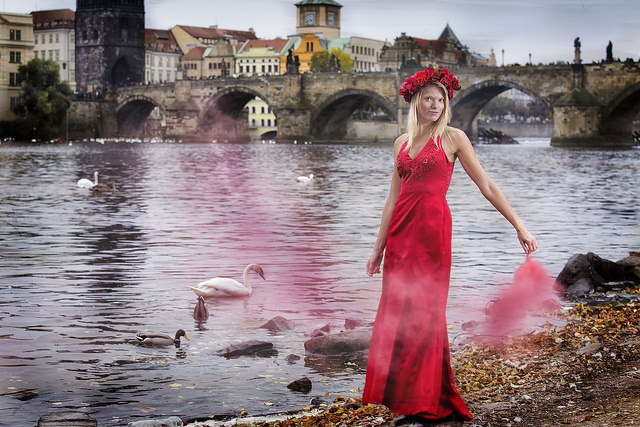 Male and Female model photo shoot of Barry Kelly1 and dancaa in Prague