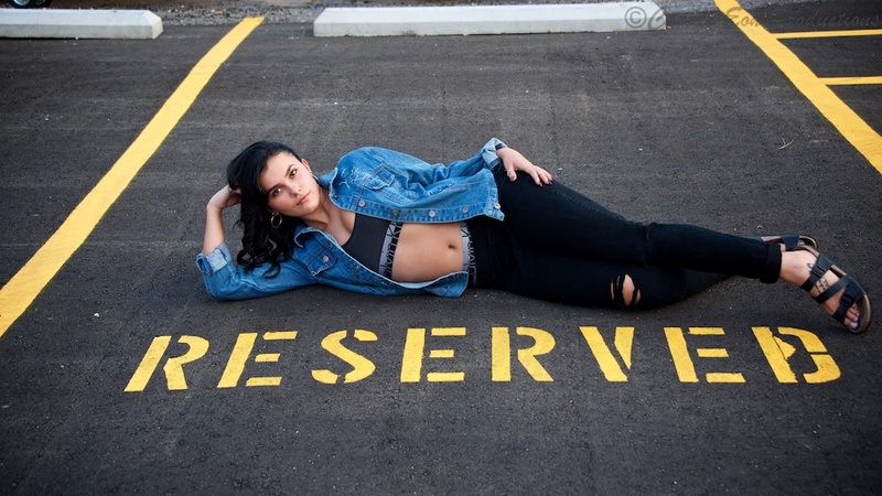 Female model photo shoot of Camile Eon Productions in Parking Space, South Broadway, Englewood, Colorado, United States