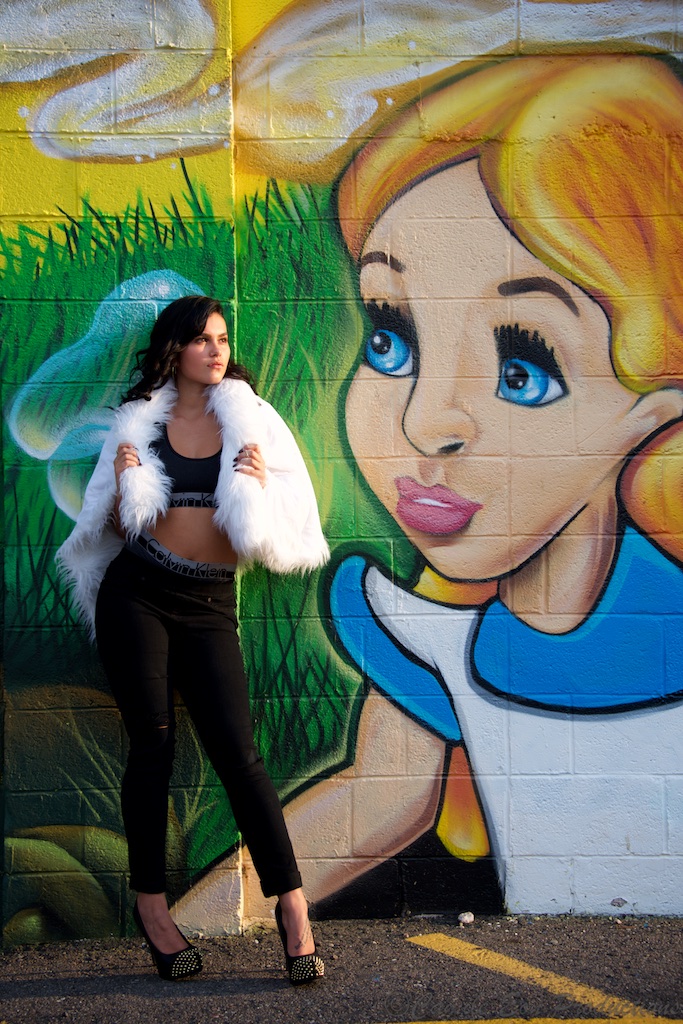 Female model photo shoot of Camile Eon Productions in Mural, South Broadway, Englewood, Colorado, United States