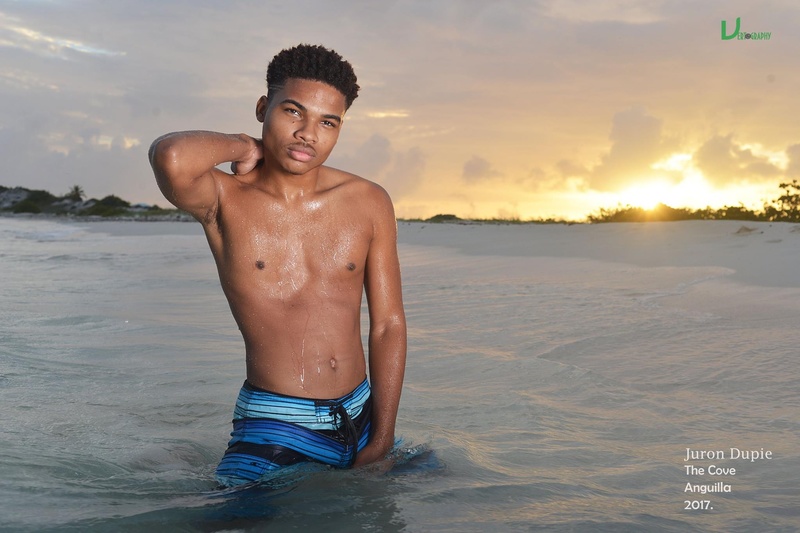 Male model photo shoot of Juron Dupie in Anguilla
