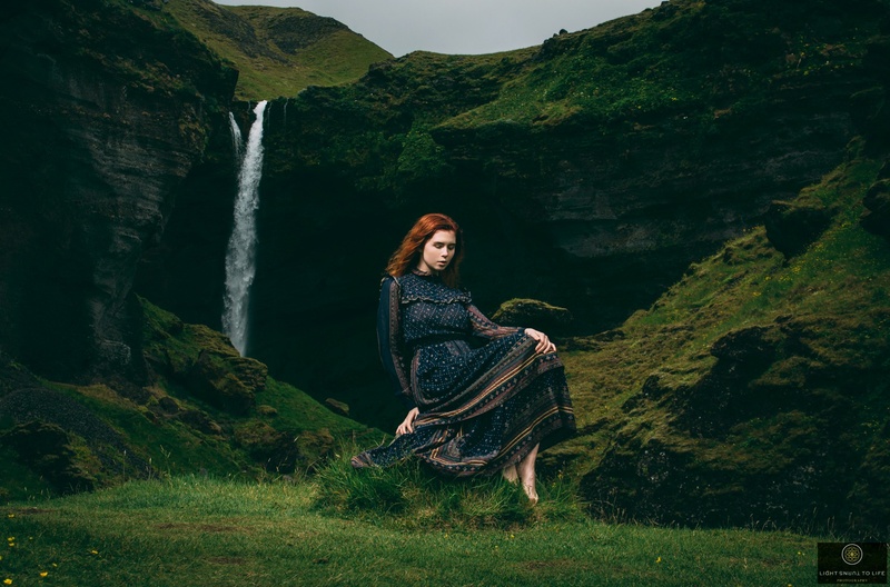 Female model photo shoot of Icelandic Selkie by lightturnstolifephotos in Iceland