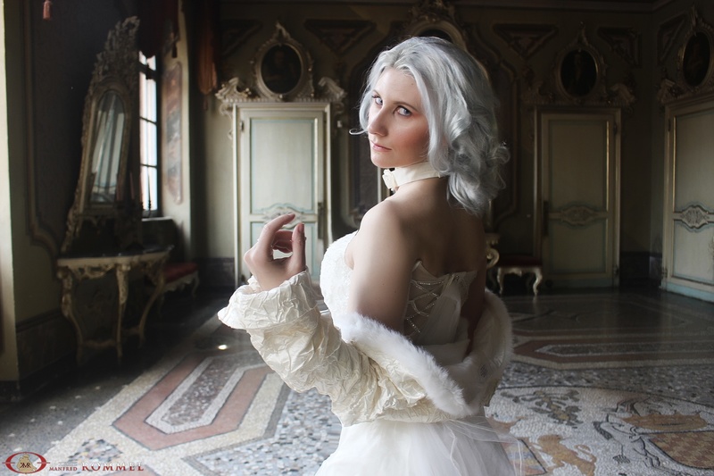 Female model photo shoot of Nyx Stigma in Sannazzaro Castle