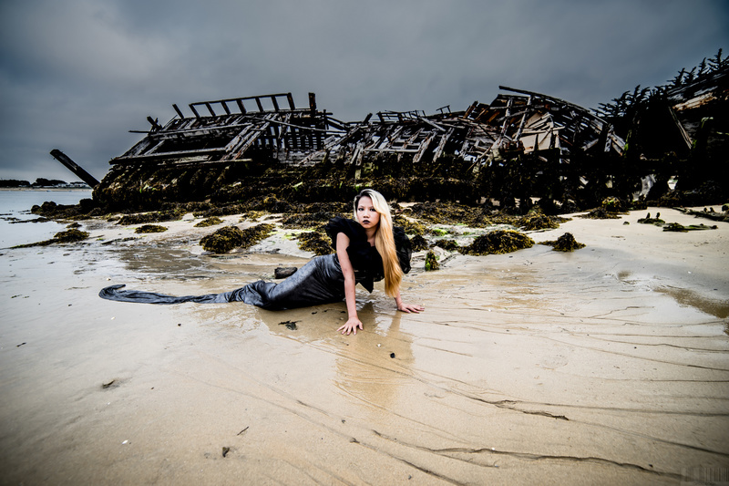 Female model photo shoot of Yrene Yurinov in Bretagne