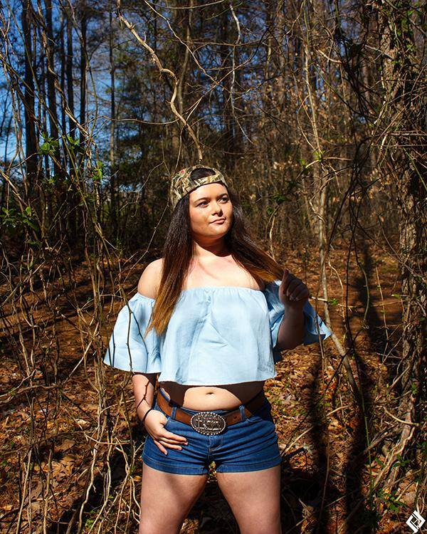 Female model photo shoot of kestrand in Caney Creek
