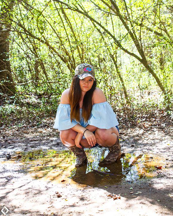 Female model photo shoot of kestrand in Caney Creek