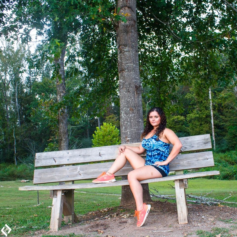 Female model photo shoot of kestrand in Lilburn City Park