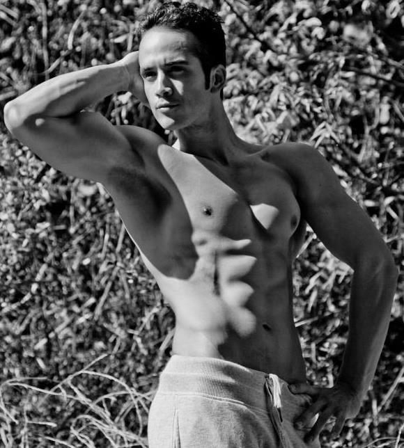 Male model photo shoot of Arturo Castro in Solstice Canyon, CA.