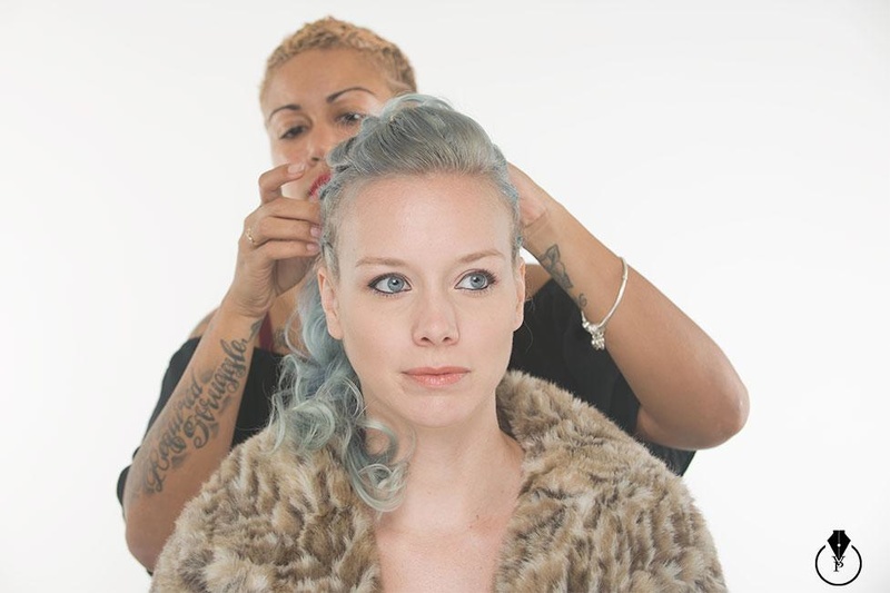 Female model photo shoot of Ashelei  and Stasi Eau by Victoria Pavlov  , hair styled by Ashelei 