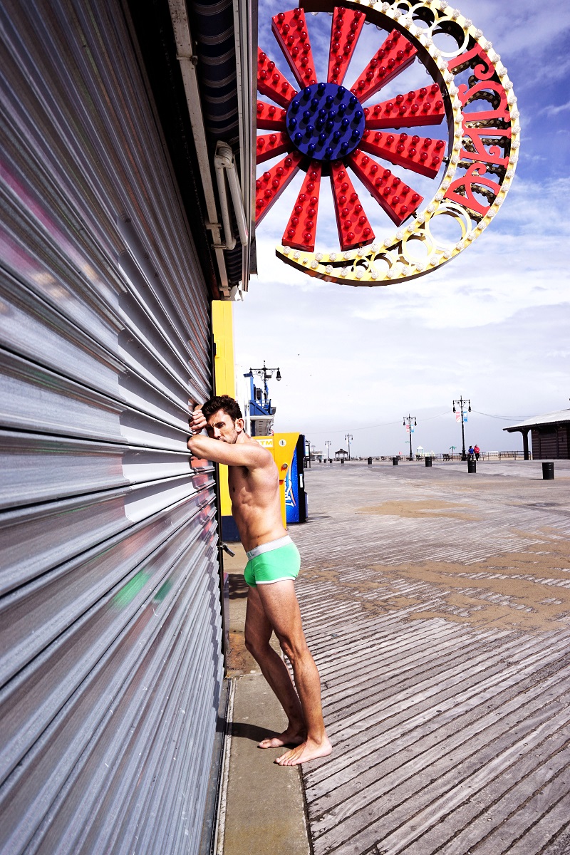 Male model photo shoot of Alex Mock in Coney Island