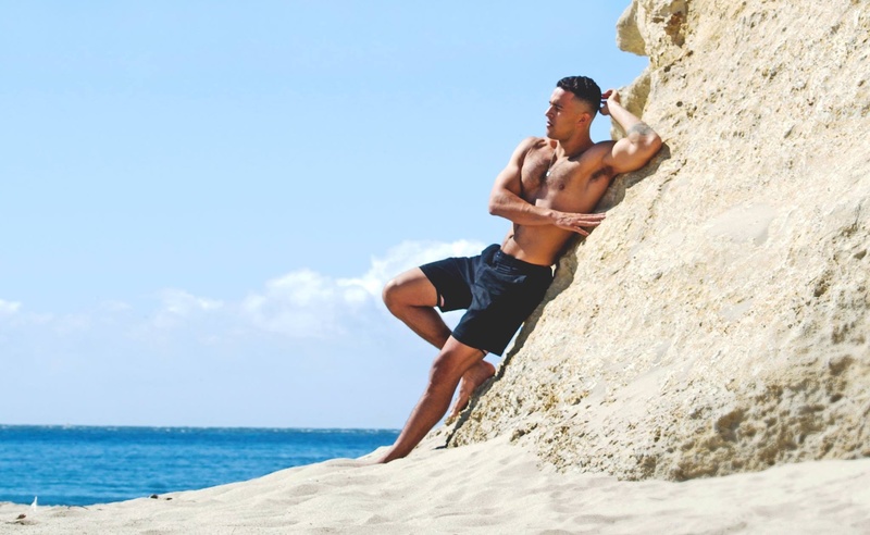 Male model photo shoot of yagosf in Seabright Beach, Santa Cruz