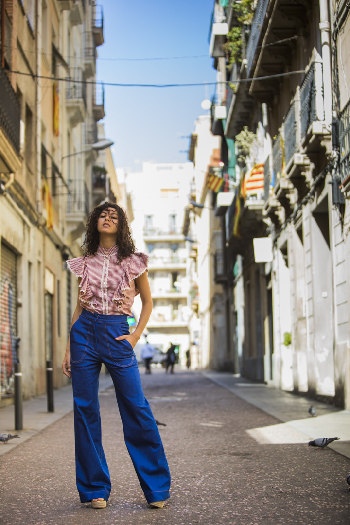 Female model photo shoot of Callecia J Brown in Barcelona