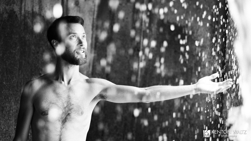 Male model photo shoot of Kenton Waltz in Keller Fountain
