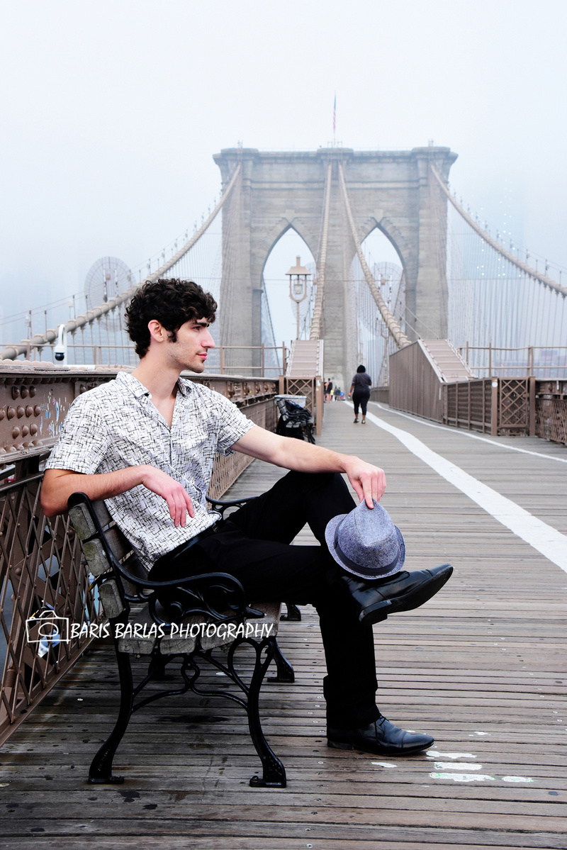 Male model photo shoot of BarisBarlas Photography and Dardan R in Brooklyn Bridge