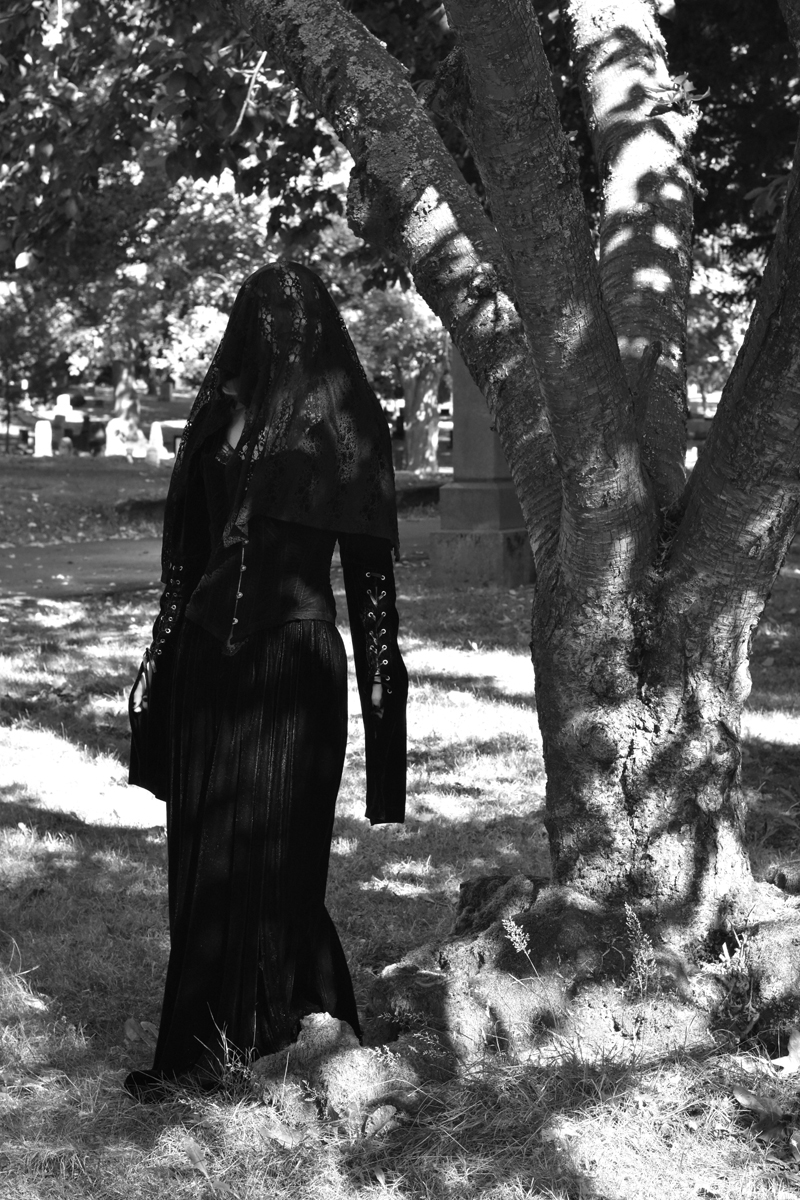 Male and Female model photo shoot of Jason Delaney and siryn_call in Lone Fir Cemetery