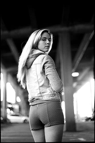 Female model photo shoot of InertiaModel in Downtown Seattle