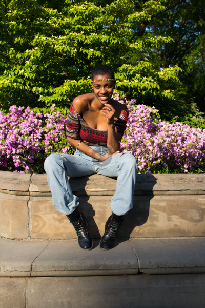 Male model photo shoot of Asafo Artistry in Central Park - Bethesda Terrace