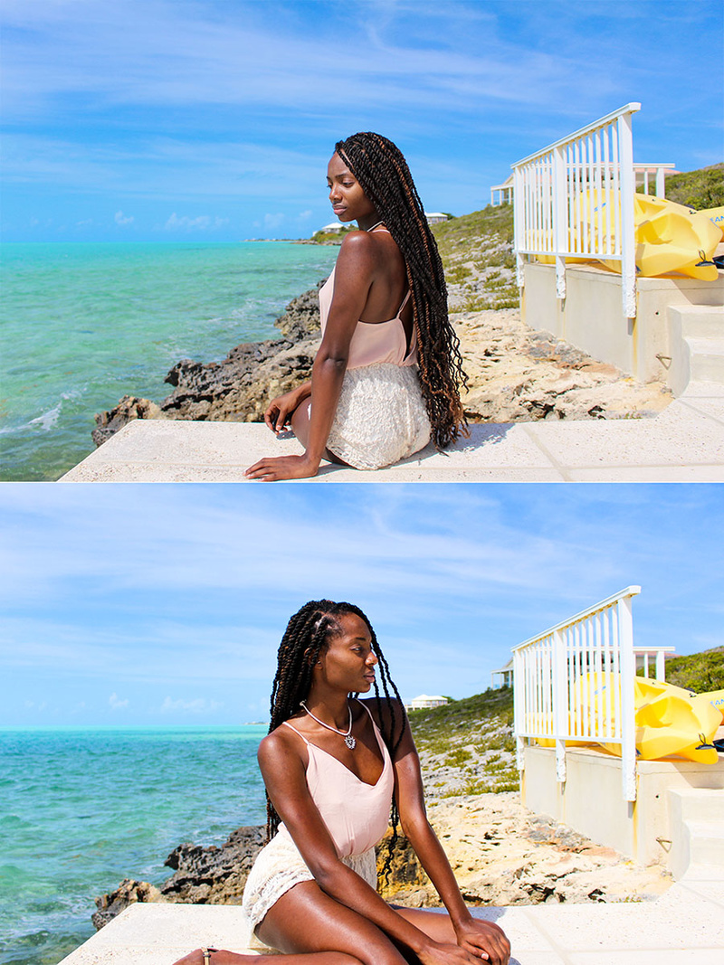 Female model photo shoot of Terri Branden-Brookes in Provodenciales, Turks and Caicos Island