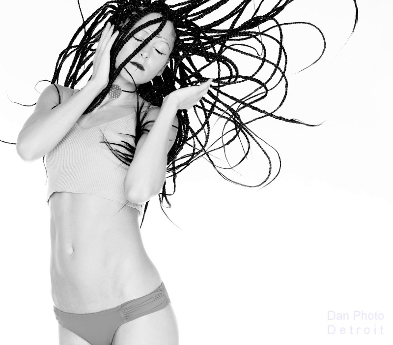 Female model photo shoot of Kayla LeAnn in Detroit