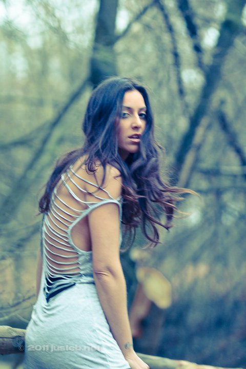 Female model photo shoot of Vanessa Lubelski Model in Wood in Belgium