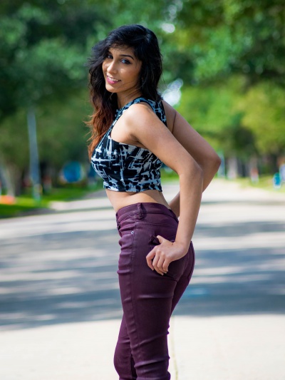 Female model photo shoot of Meghan Kapur