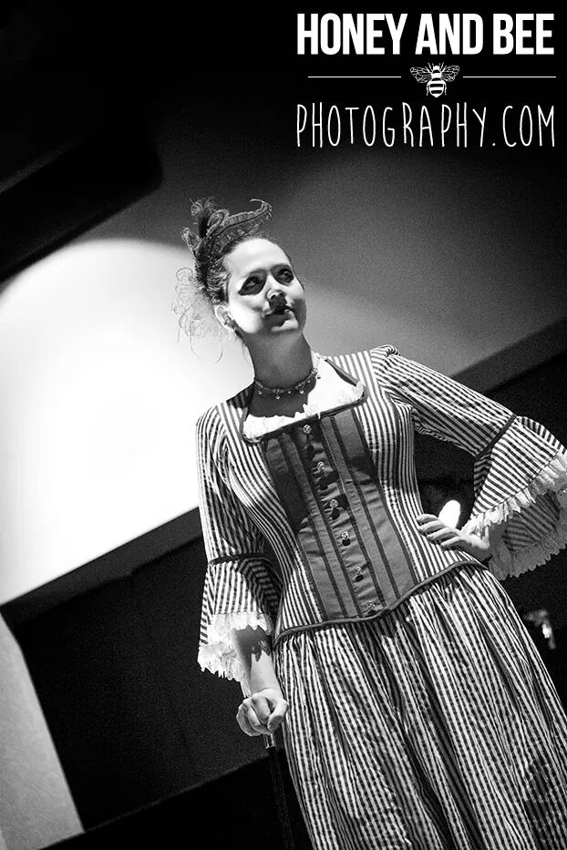 Female model photo shoot of Sally Van Eycke, clothing designed by KMKDesigns