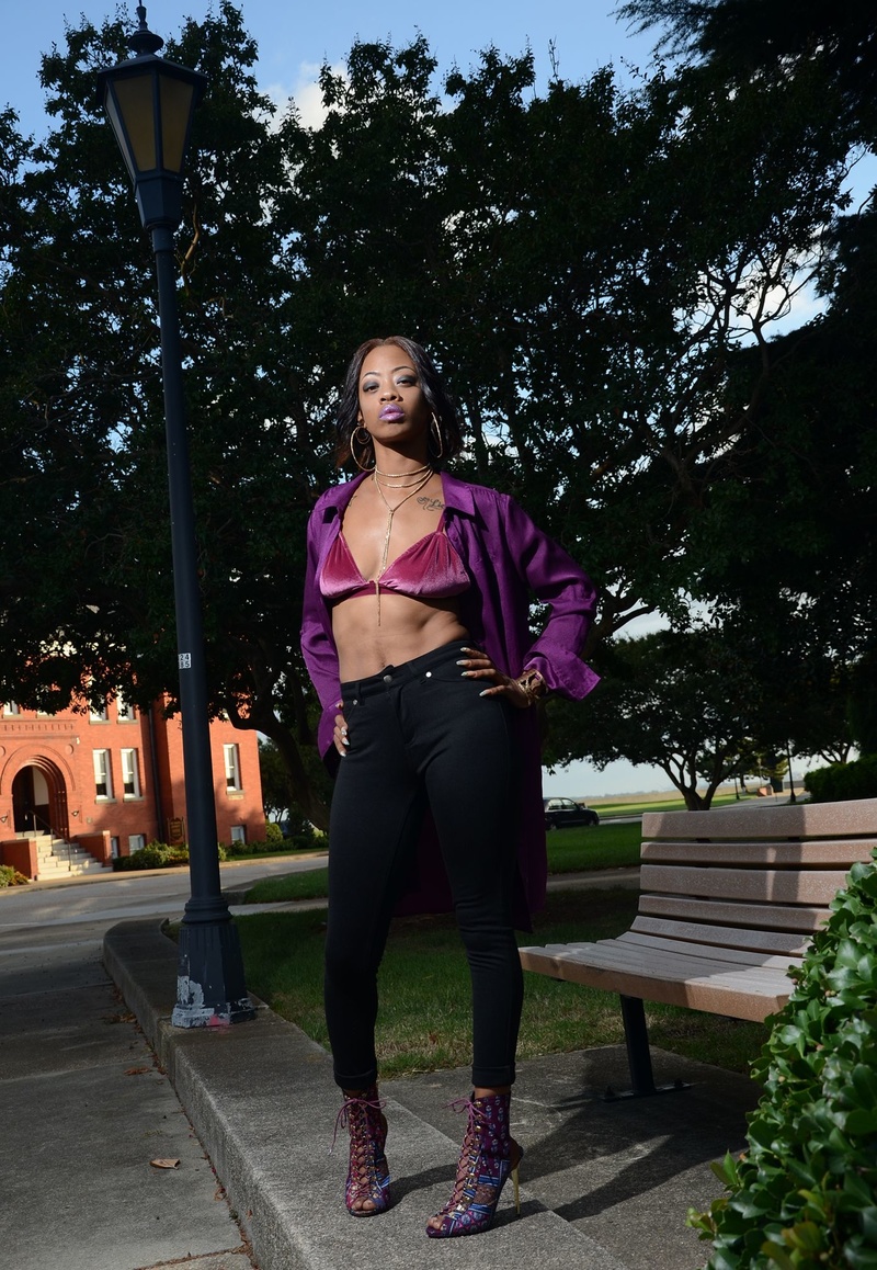 Female model photo shoot of DeeDee J in Fort Monroe, Hampton, VA