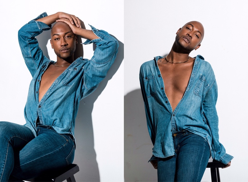 Male model photo shoot of Grey Cotton