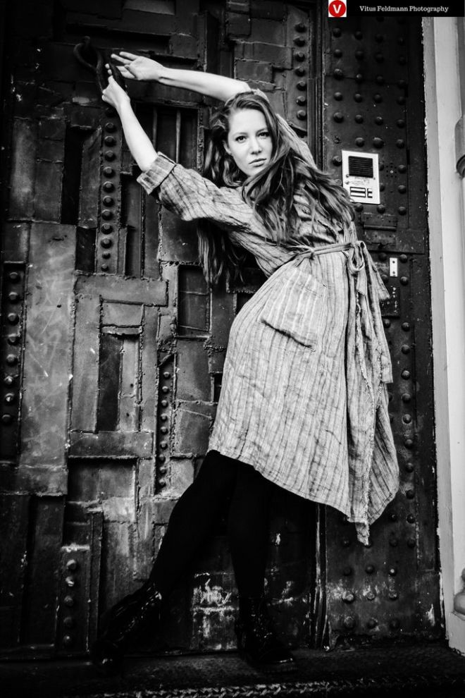 Female model photo shoot of Nikol Kouklova in SoHo NYC