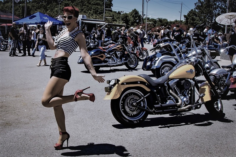 Female model photo shoot of RubyLotus in Harley Davidson Murfreesboro TN