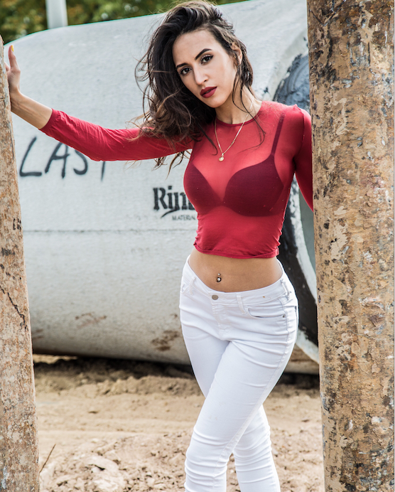 Female model photo shoot of Lorena by Sarosh Photography