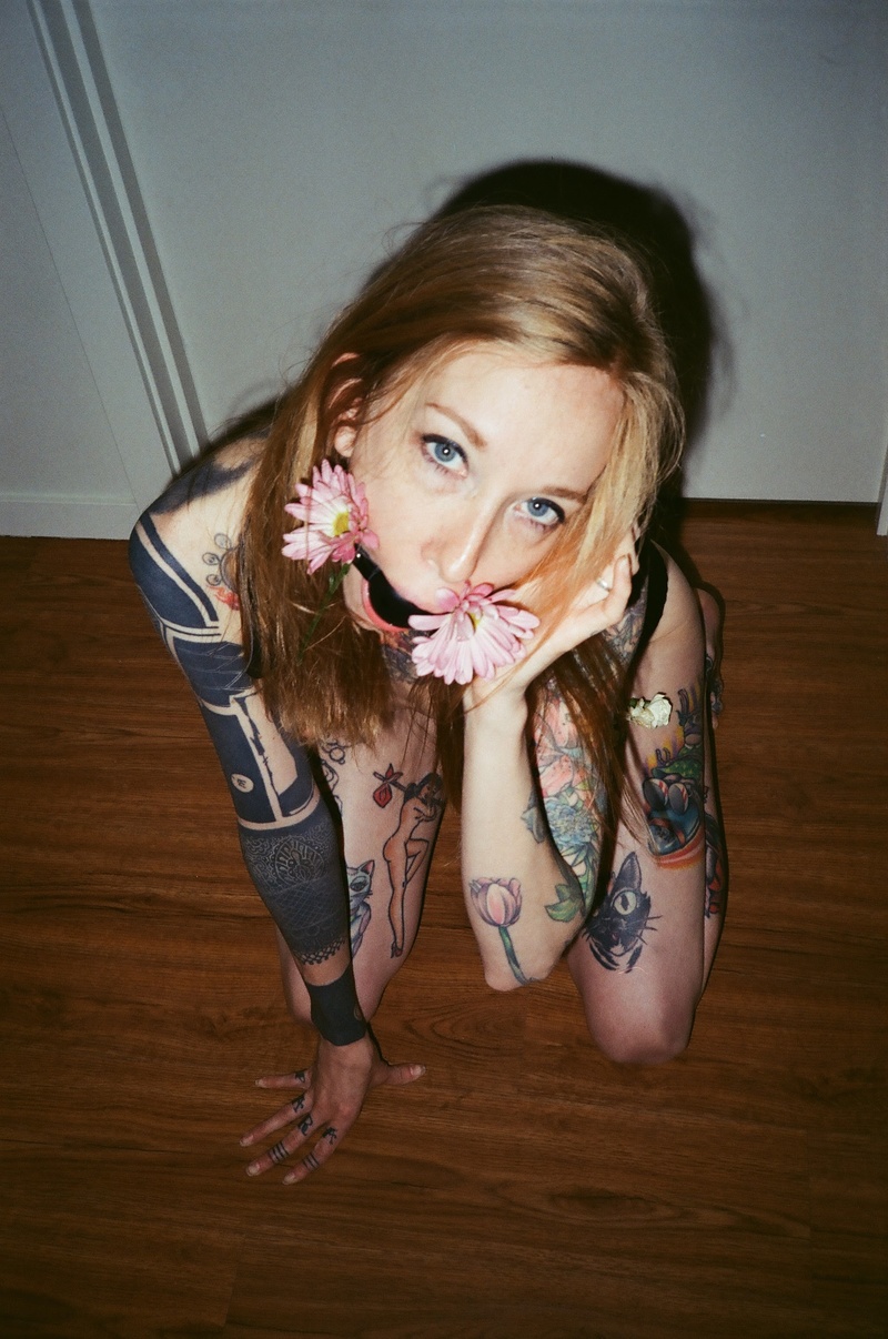 Female model photo shoot of carrion by Trash Her Ink in Portland, Oregon