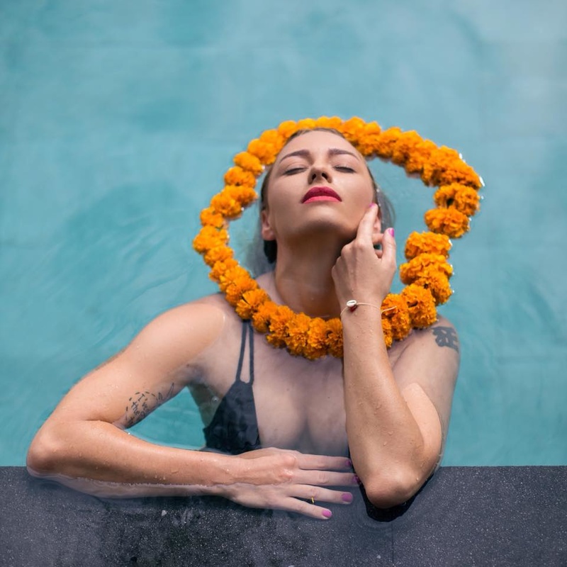 Female model photo shoot of Masha-Maria in Ubud Bali