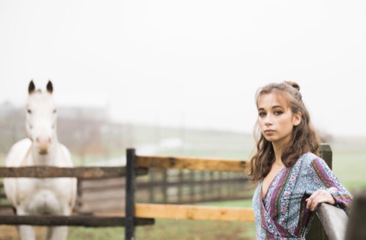 Female model photo shoot of Uliamattis in Horse Ranch
