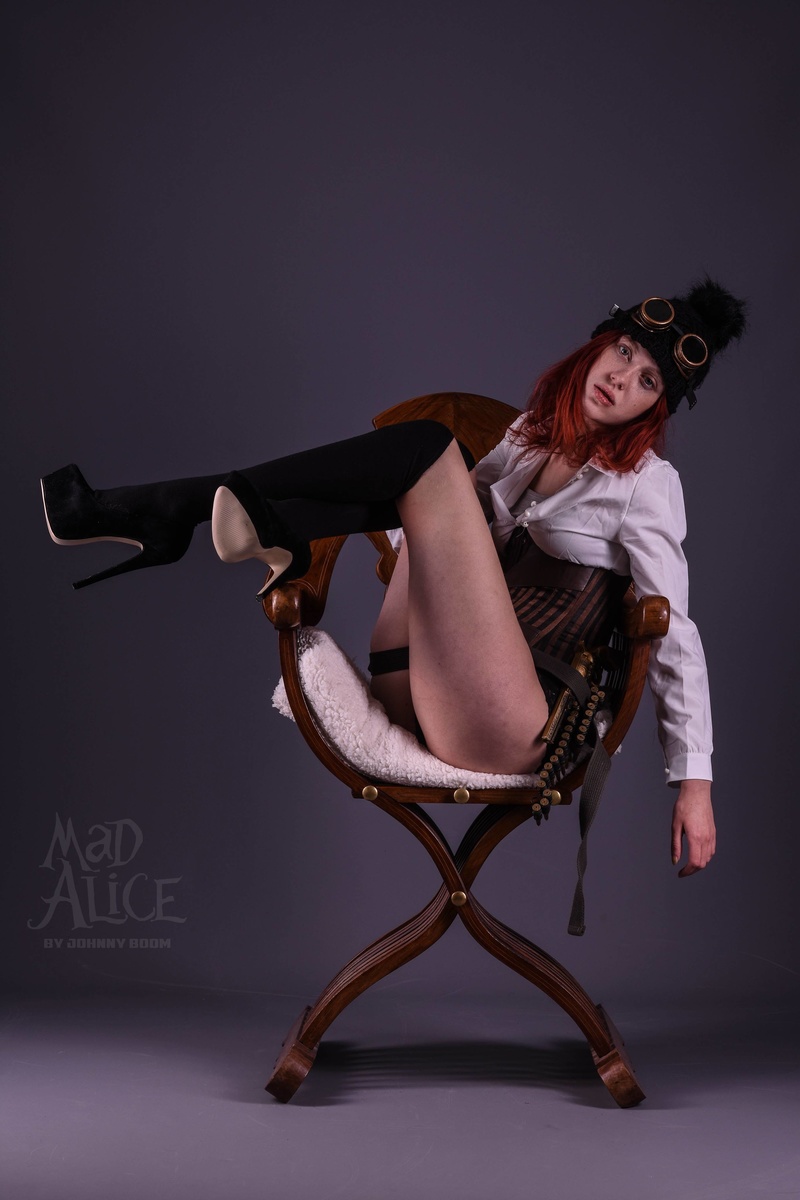 Female model photo shoot of Mad Alice Model