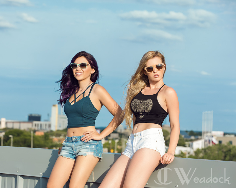 Male and Female model photo shoot of JCWeadock, Veronica Lizarraga and Ashley Elizondo