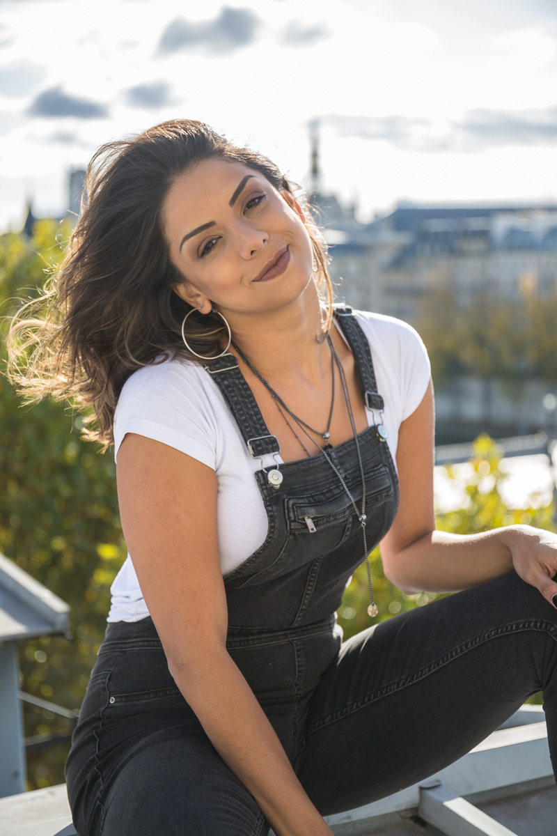 Female model photo shoot of Ladyaah Beauty in Rooftop Paris Pont Neuf, Paris