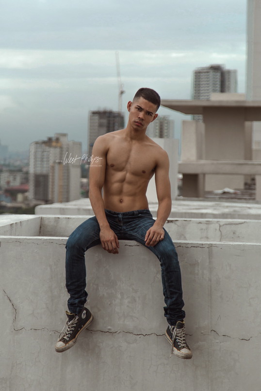 Male model photo shoot of West Phillips in Manila, Philippines