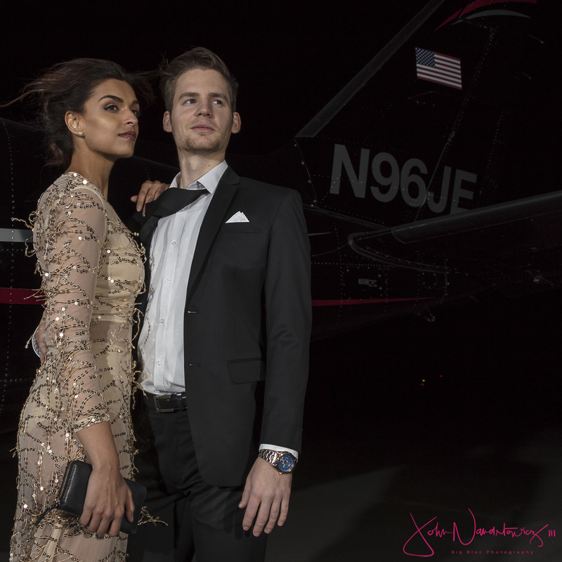 Male and Female model photo shoot of Big Bloc Photography, Isaac Jerge and Sarish in Culpeper Regional Airport, makeup by JCampbell MUA